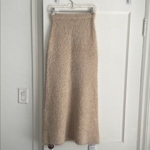 Topshop Cream Maxi Skirt